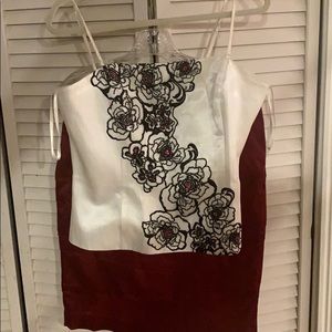 2 piece set satin holiday outfit